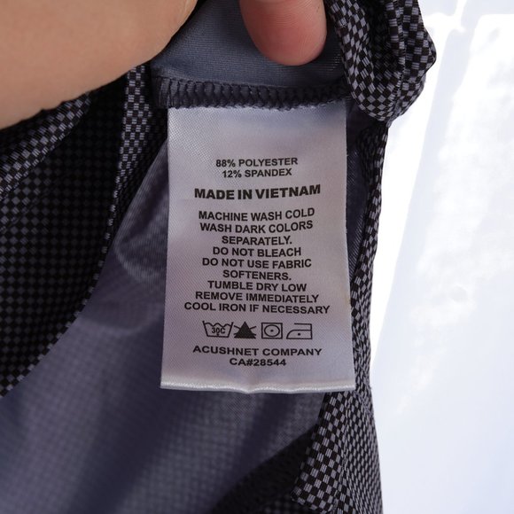 FootJoy Blue & Black Checkered Golf Polo XL - Picture 7 of 9